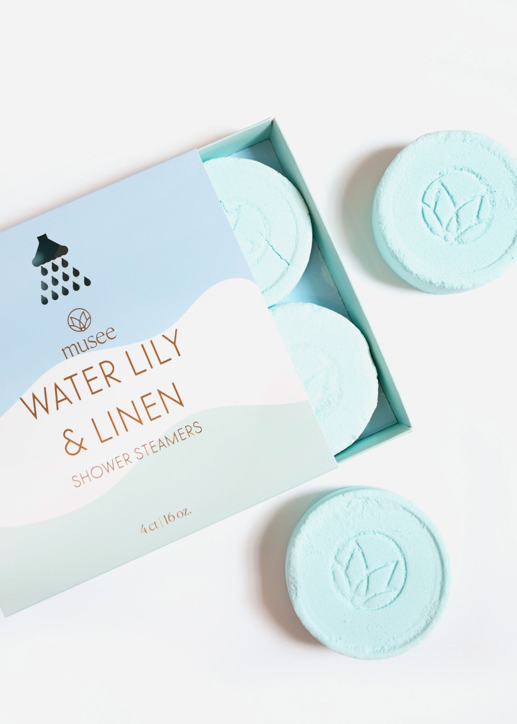 Water Lily & Linen Shower Steamers