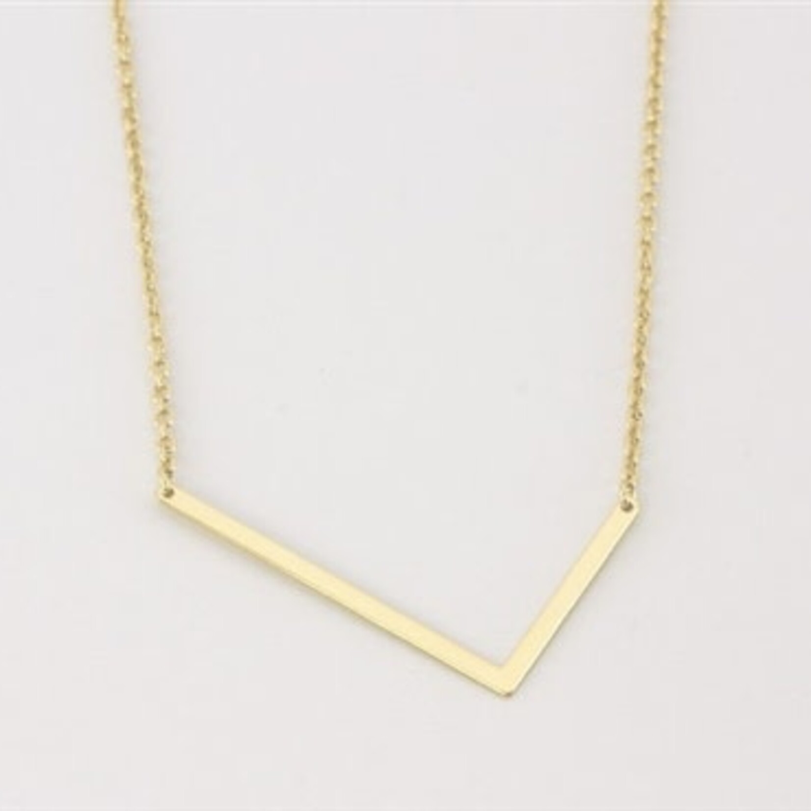 Cool And Interesting Gold Medium Sideways Initial Necklace
