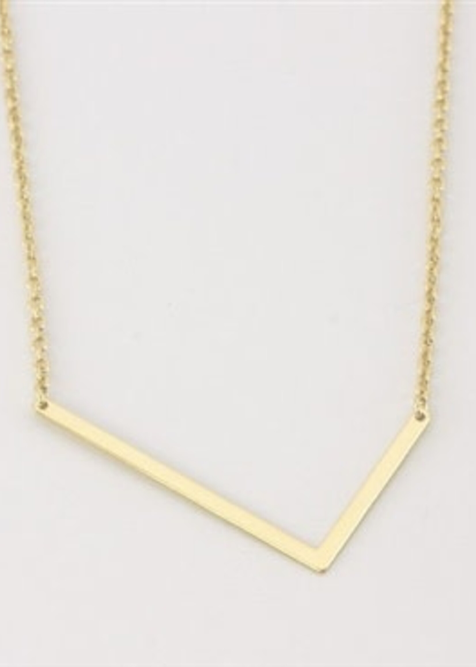 Cool And Interesting Gold Medium Sideways Initial Necklace