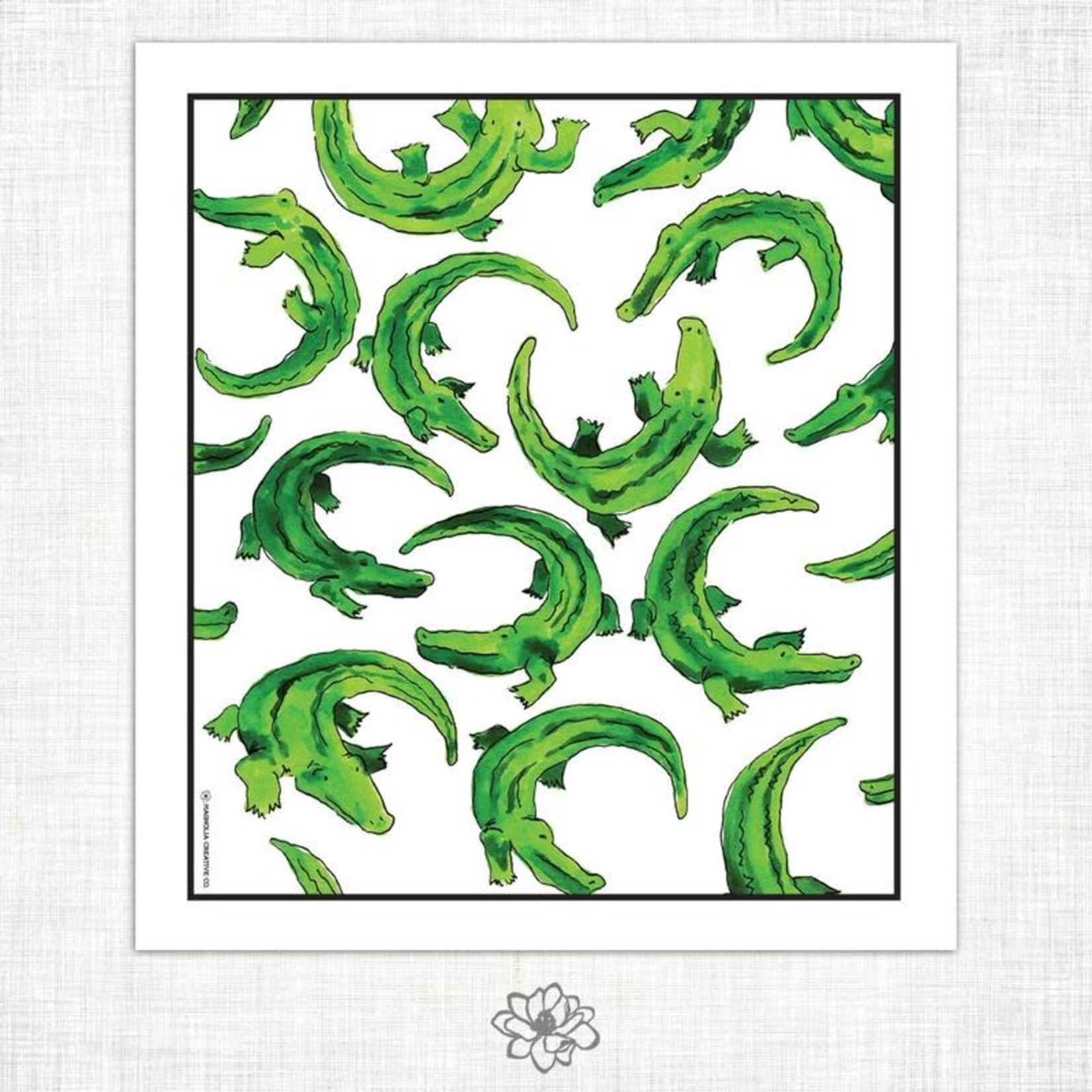 Magnolia Creative Co. Alligator Kitchen Towel