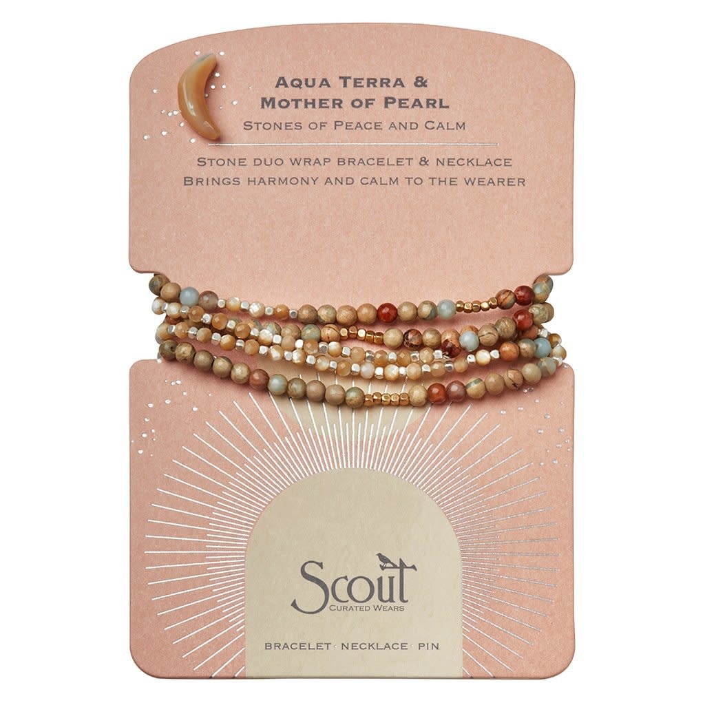 Scout Curated Wears Stone Duo Wrap Bracelet/Necklace/Pin