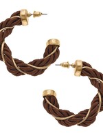Canvas Tenley Twisted Cord Hoop Earrings