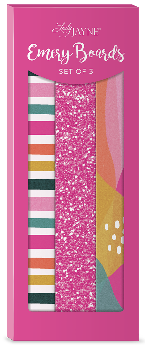 Lady Jayne Sketched Stripes Nail File-Set of 3 Lady Jayne Sketched Stripes Nail File-Set of 3