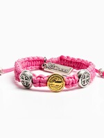 My Saint My Hero Benedictine Blessing Bracelet for Kids Mixed-Pink