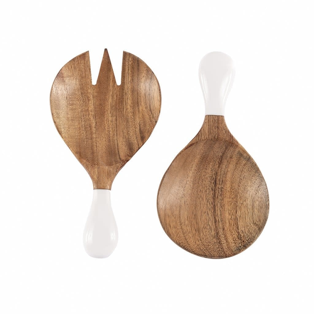 Shiraleah Samba Salad Tossers-Ivory Shiraleah Samba Salad Tossers-Ivory