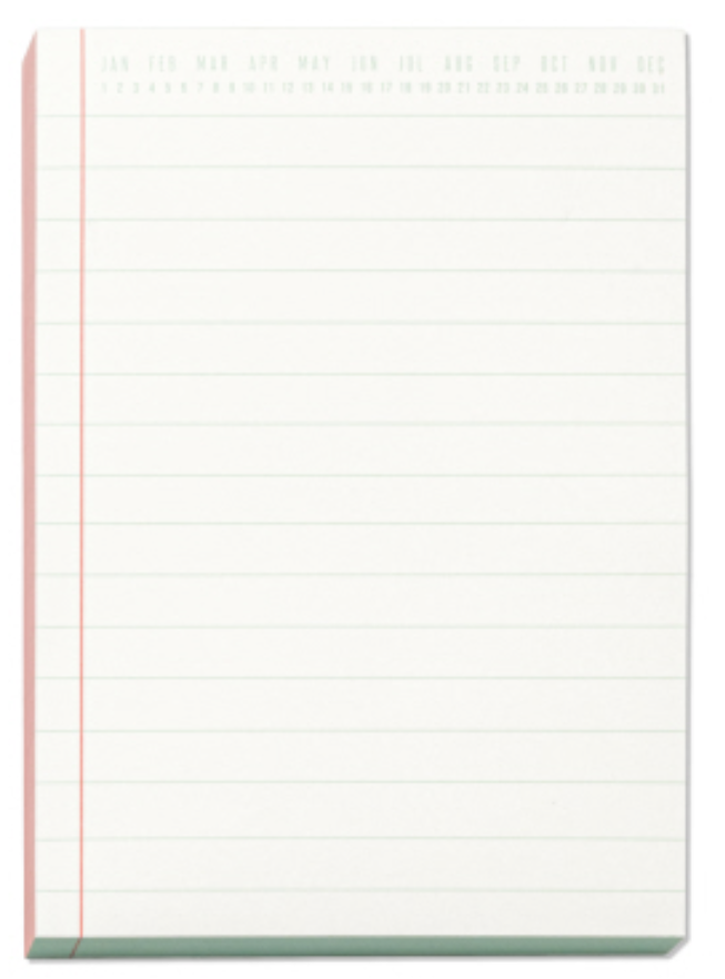 Designworks Ink Coral & Blue Colorblock Notepad Designworks Ink Coral & Blue Colorblock Notepad