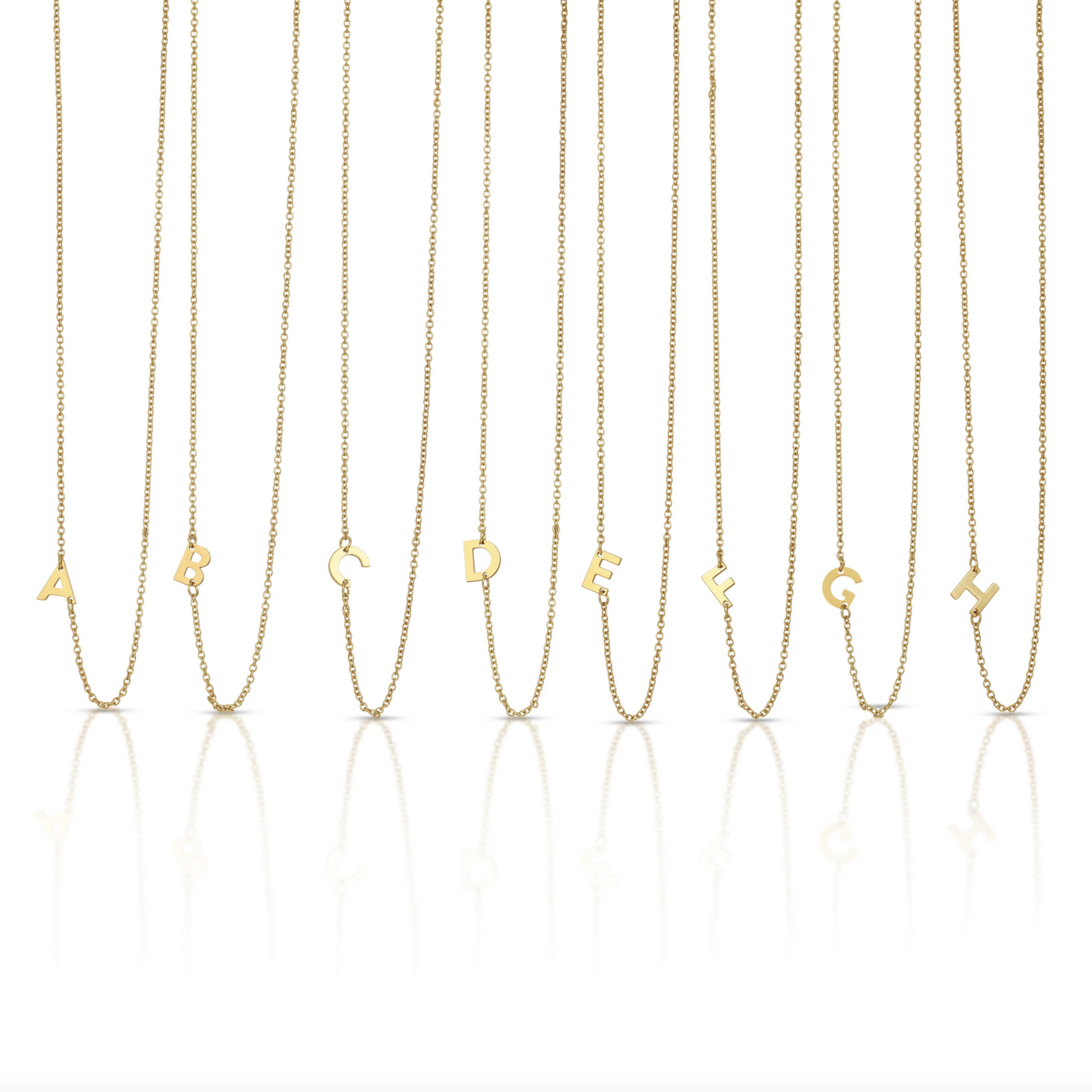 Lucky Feather Celebrate Initial Necklace