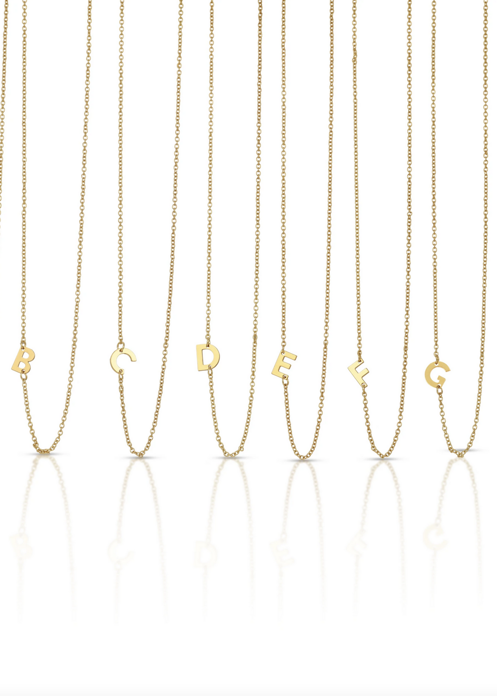 Lucky Feather Celebrate Initial Necklace