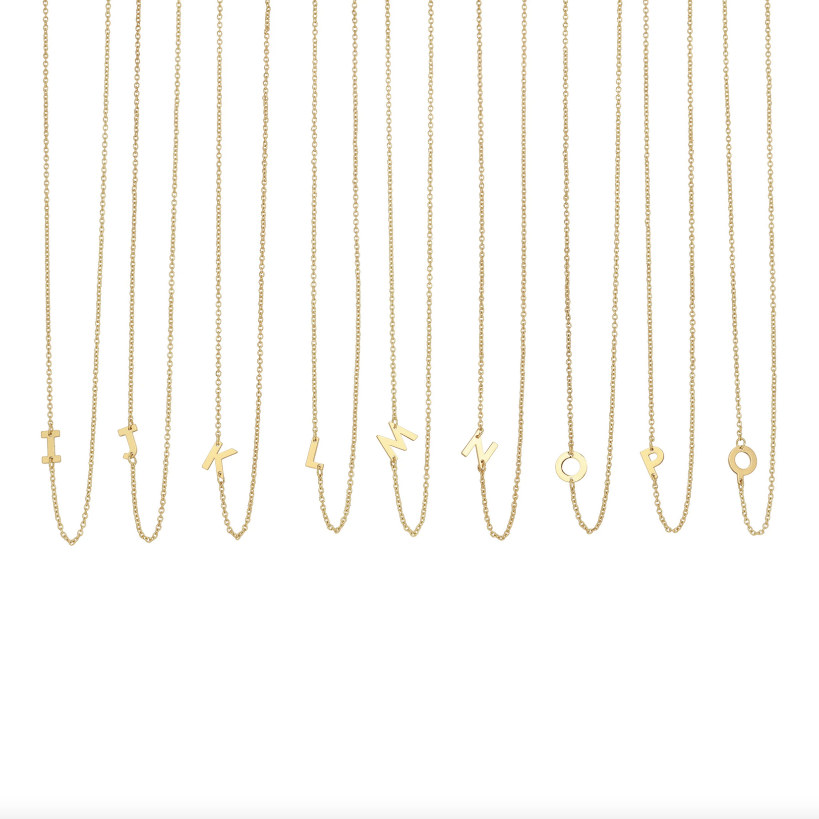 Lucky Feather Celebrate Initial Necklace