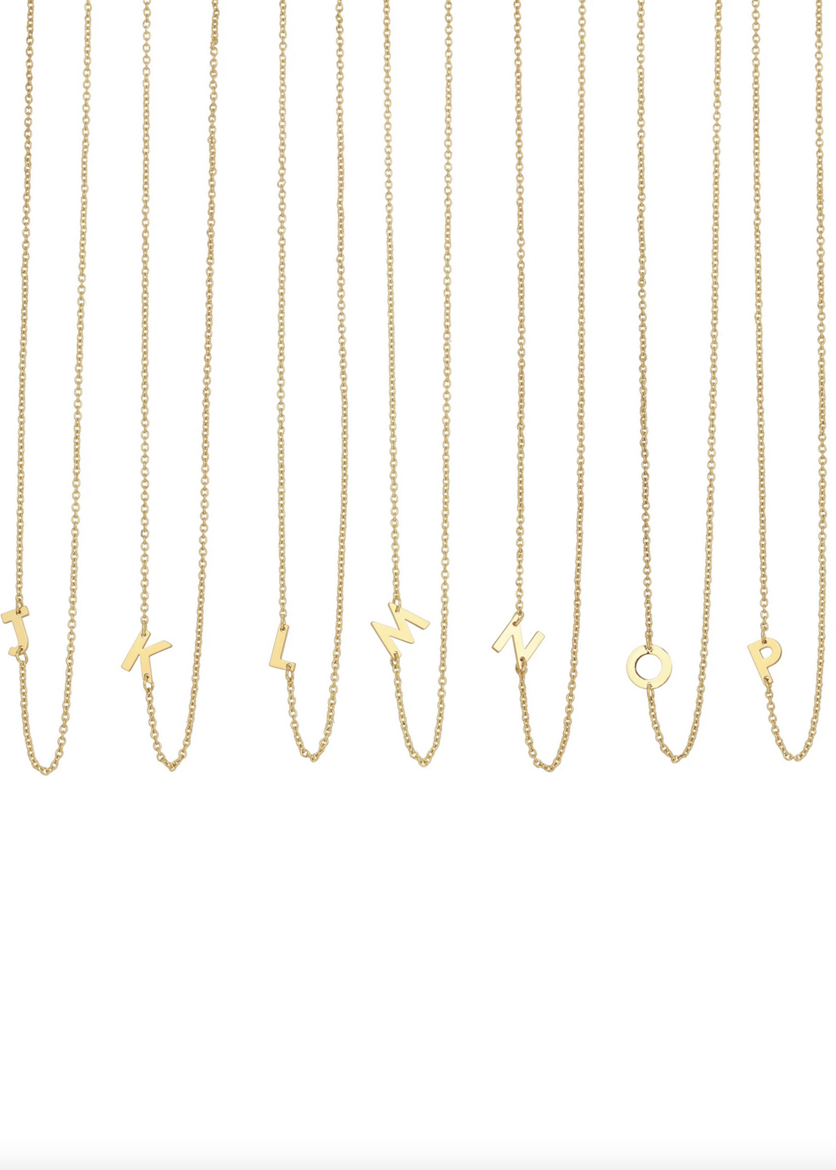 Lucky Feather Celebrate Initial Necklace