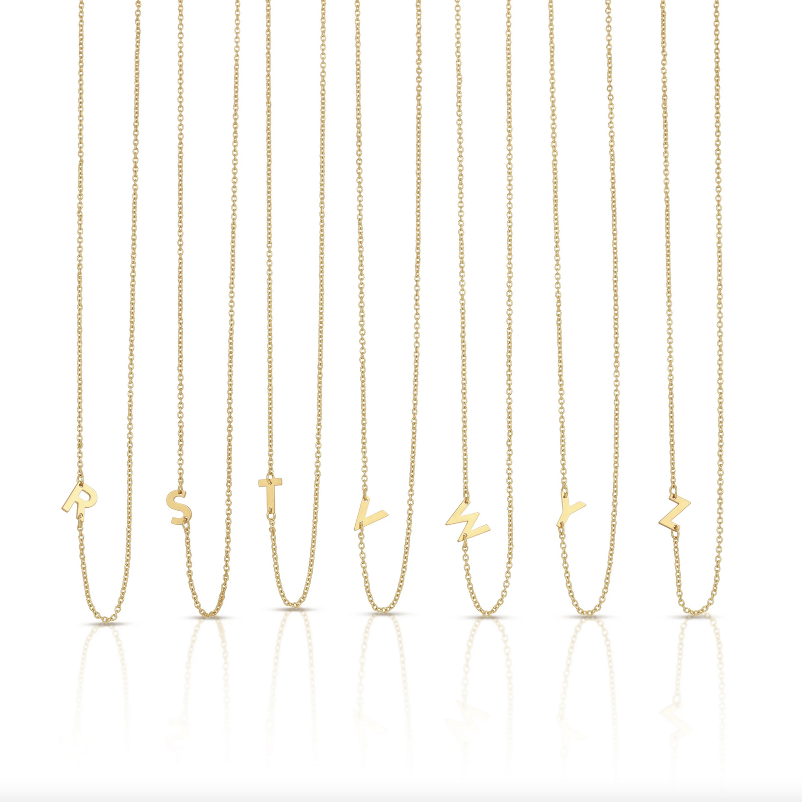 Lucky Feather Celebrate Initial Necklace
