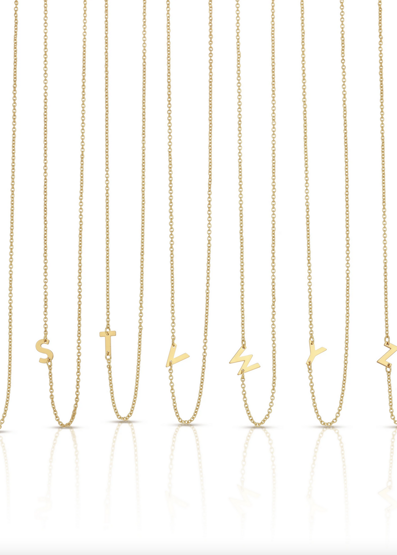 Lucky Feather Celebrate Initial Necklace