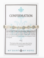 My Saint My Hero Confirmation Blessing Bracelet Tan