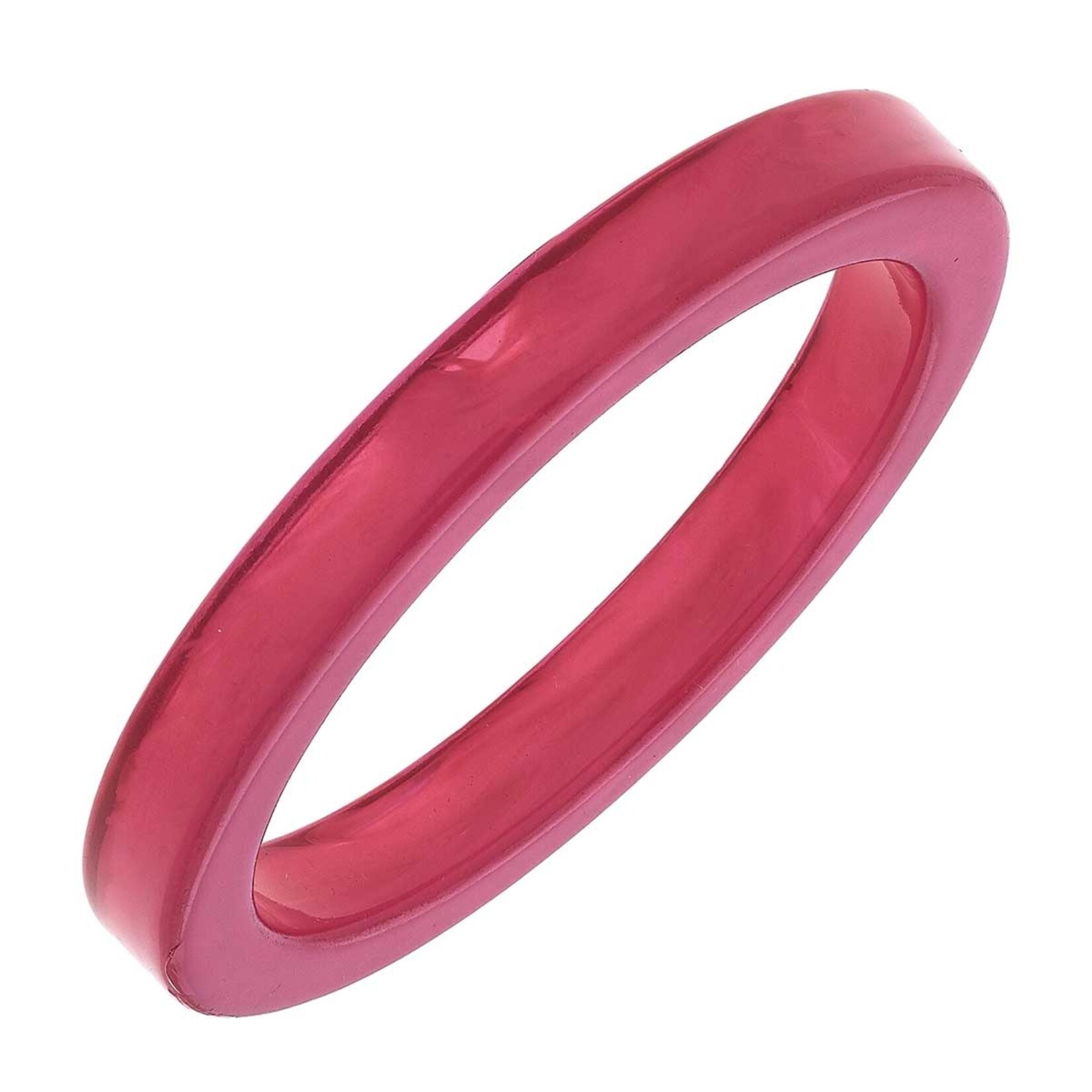 Canvas Renee Resin Bangle in Fuchsia