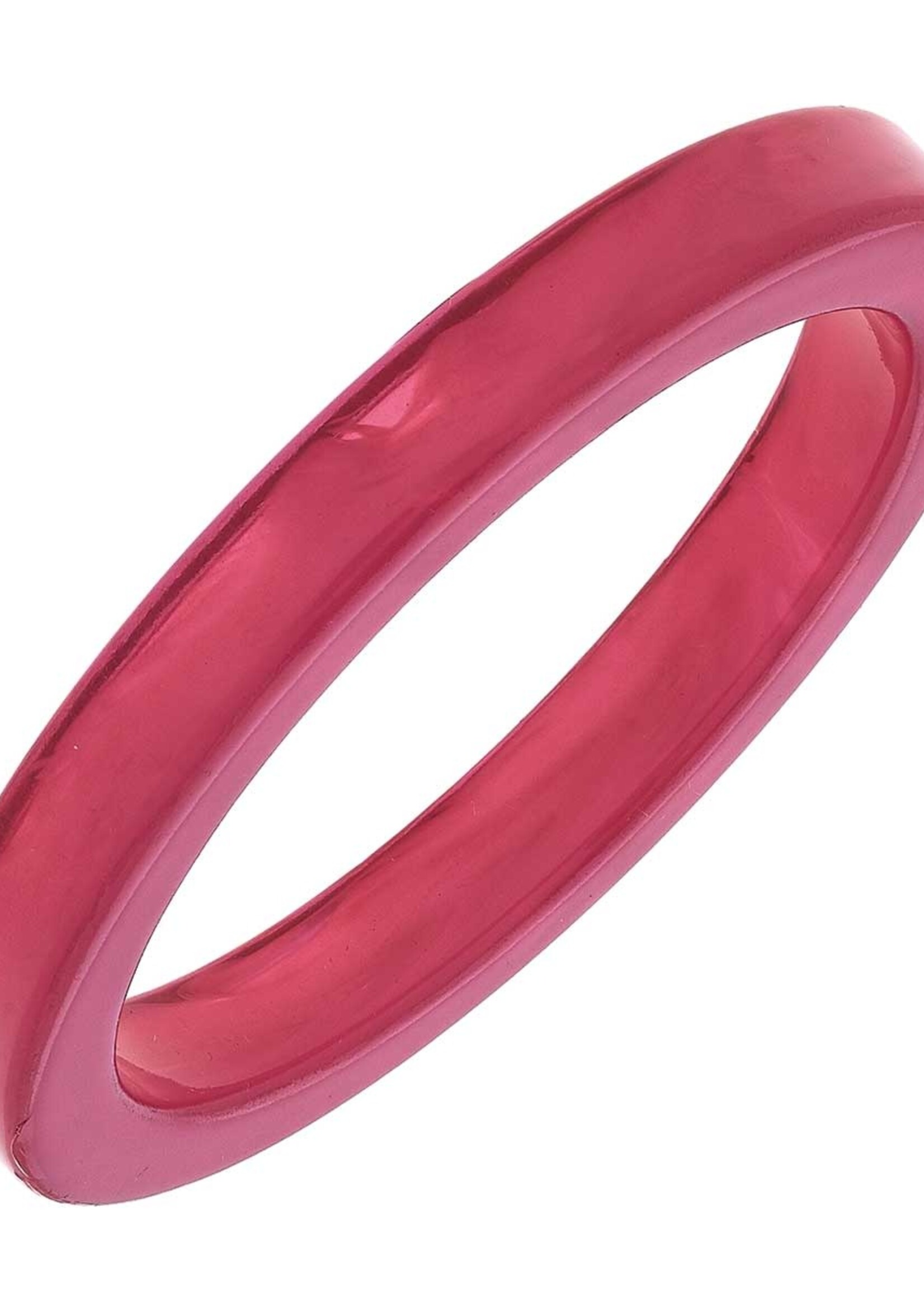 Canvas Renee Resin Bangle in Fuchsia