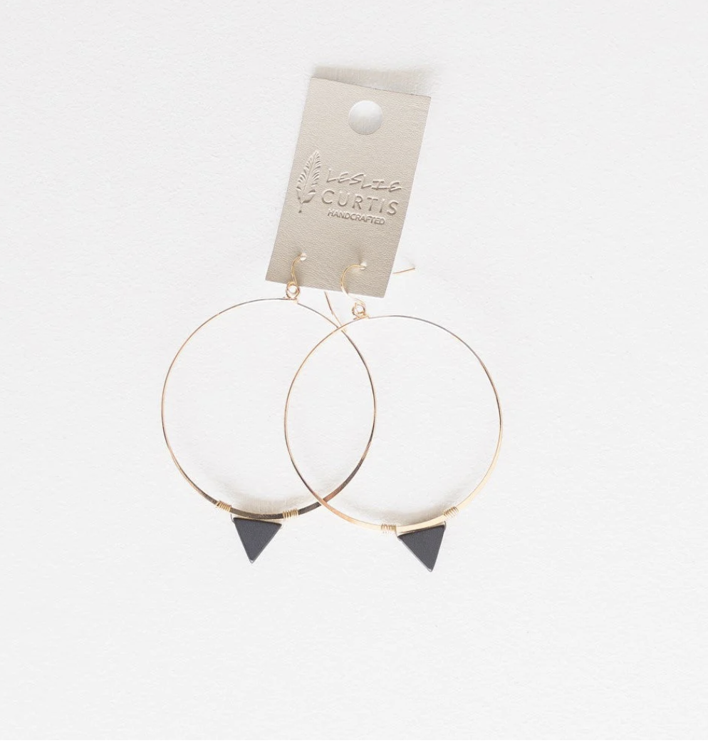Leslie Curtis Jewelry Jagger Thin Gold Hoop