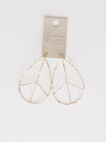 Leslie Curtis Jewelry Lilah Peace Gold Plated Earring