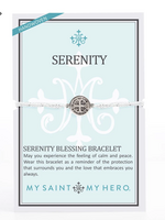 My Saint My Hero Serenity Blessing Bracelet Metallic Silver