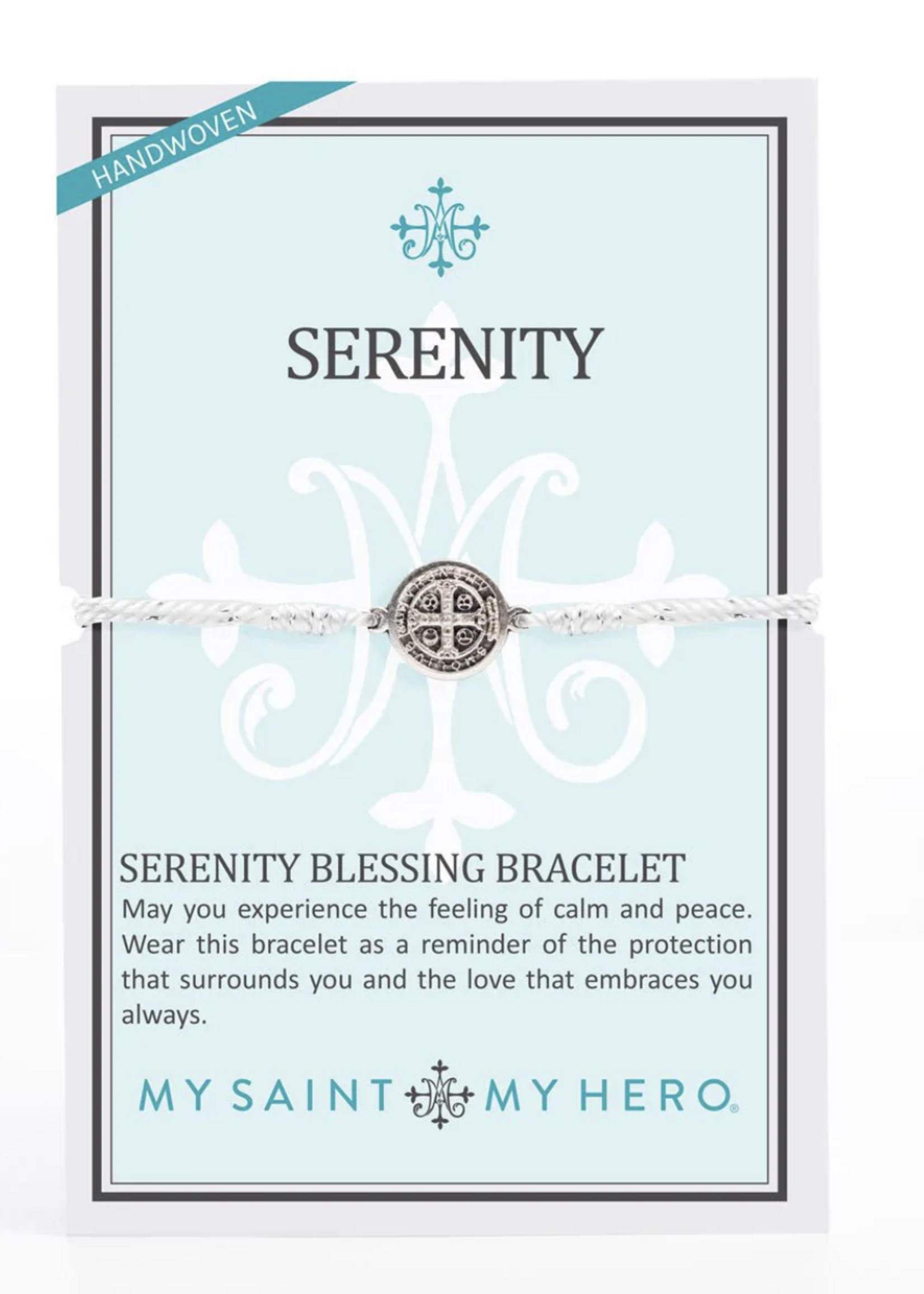 My Saint My Hero Serenity Blessing Bracelet Metallic Silver