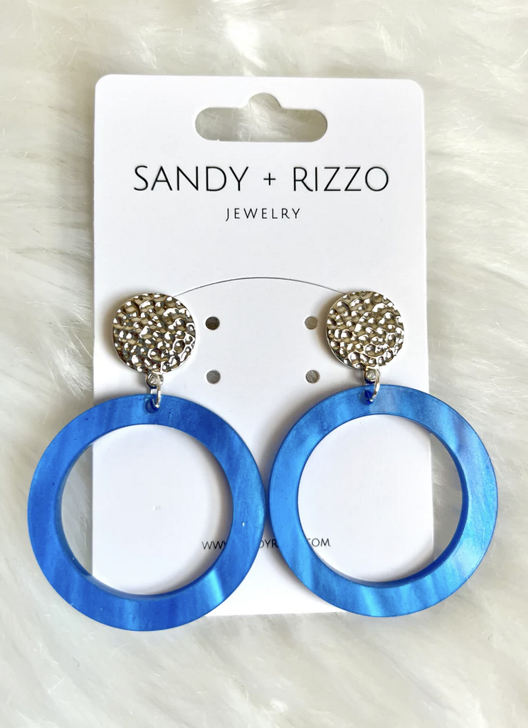 Sandy+Rizzo Blue Pearl Jamie Hoop Sandy+Rizzo Blue Pearl Jamie Hoop