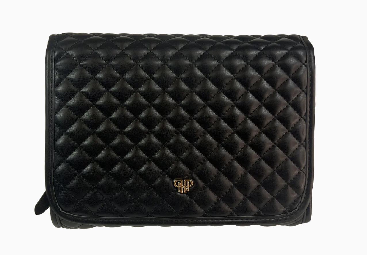 PurseN Toiletry Case- Onyx  Timeless Quilted