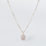 Coastal Grit Our Lady of Lourdes Necklace Light Pink
