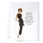 Cora &  Plate Southern Sisters BIg Girls Don't Cry Flour Sack Towel