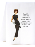 Cora &  Plate Southern Sisters BIg Girls Don't Cry Flour Sack Towel