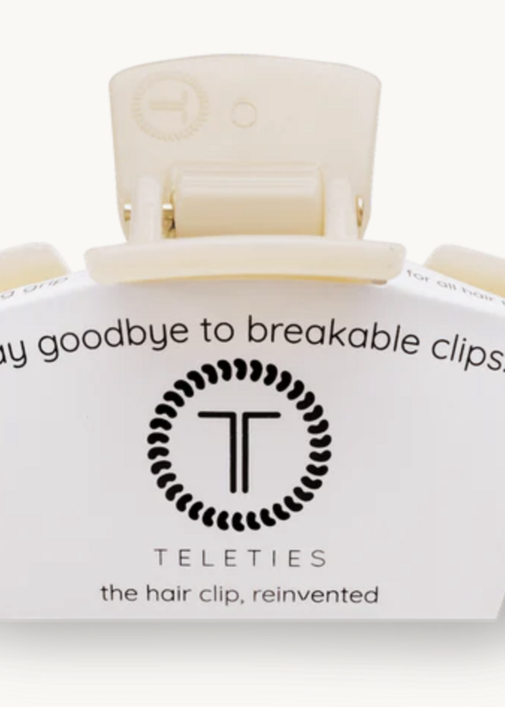 Teleties Almond Beige Hair Clip - Medium