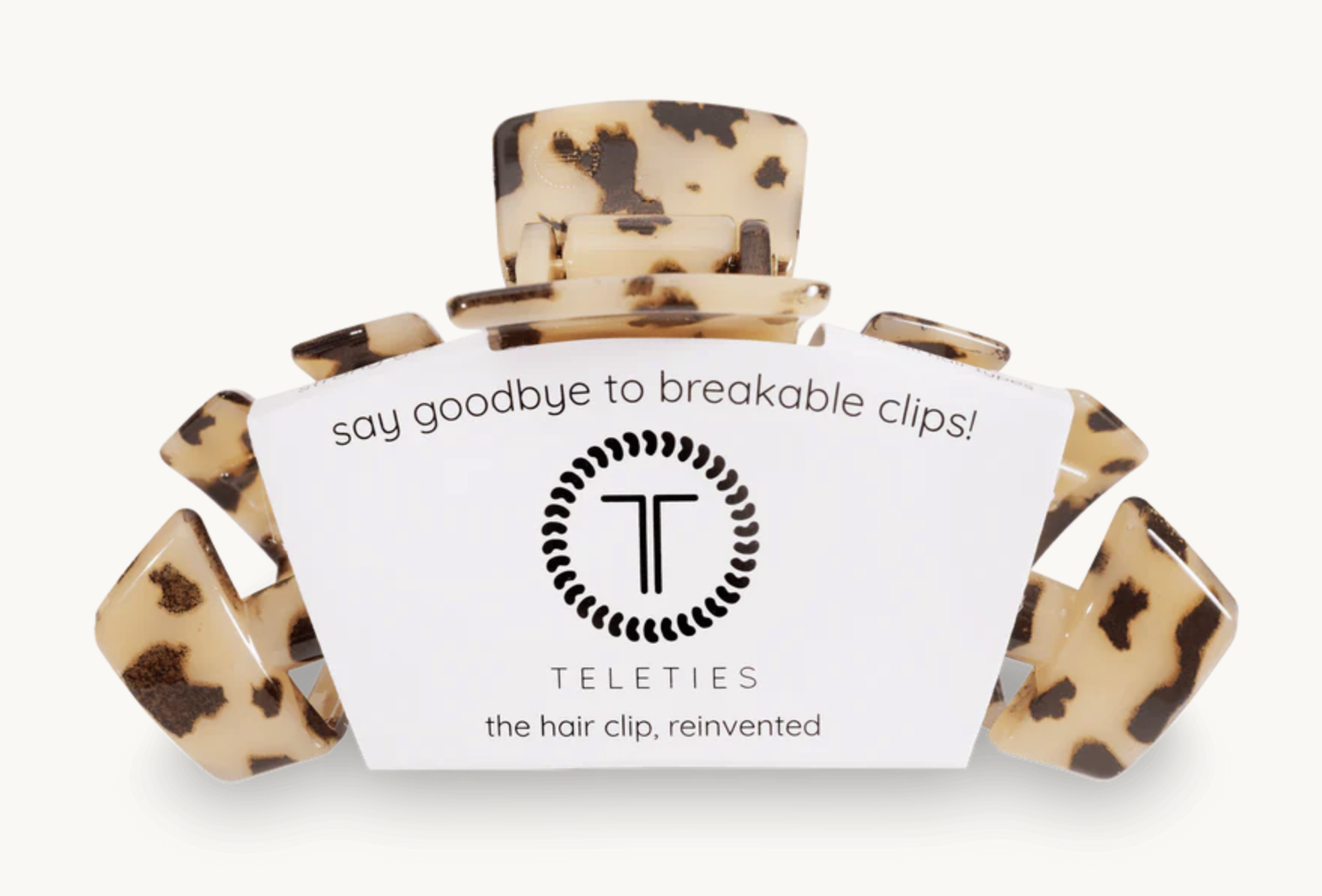 Teleties Blonde Tortise Hair Clip - Large