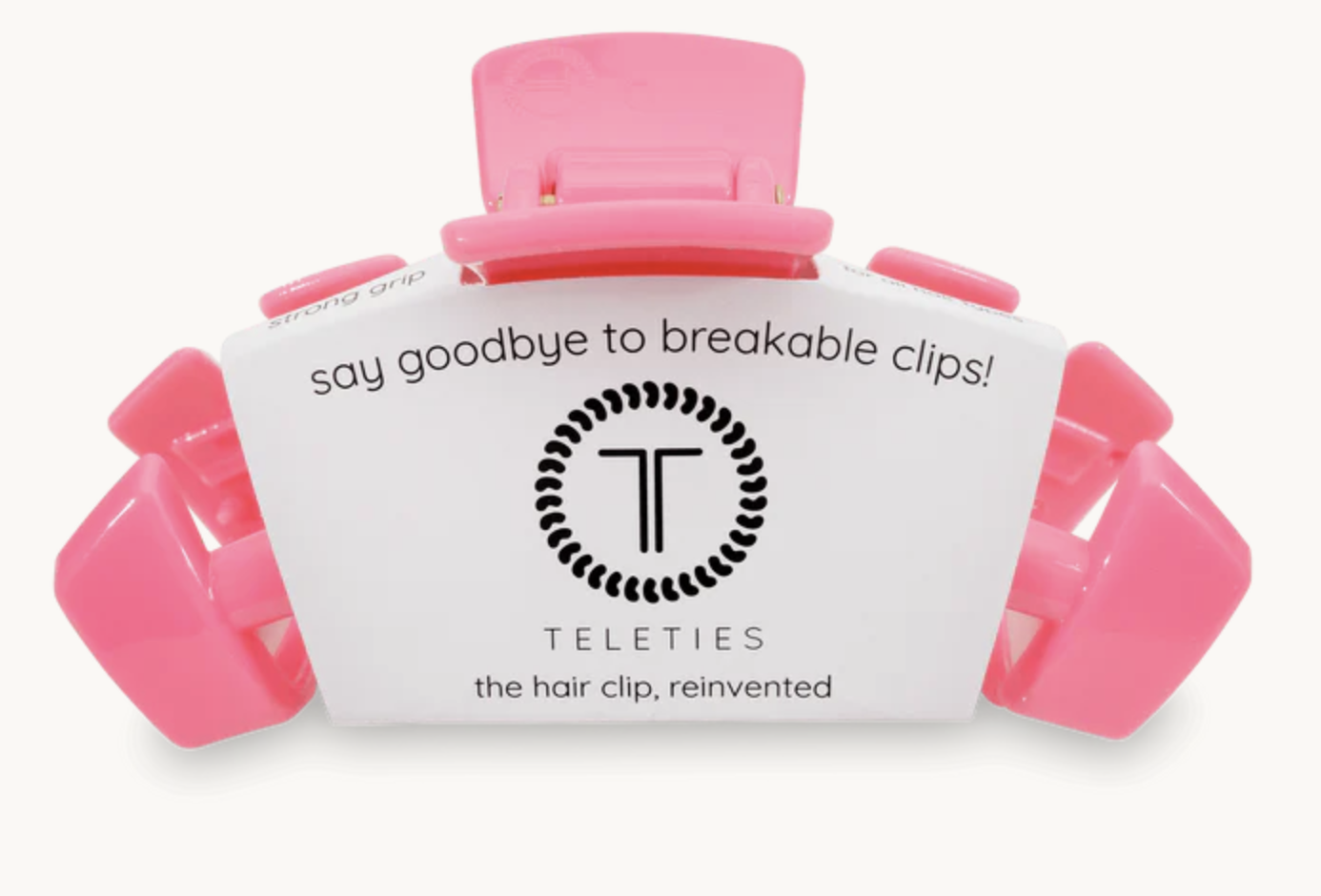 Teleties Hot Pink Hair Clip - Medium