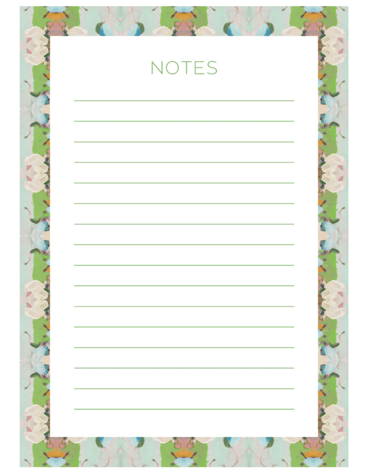 Laura Park Monet's Green Garden Notepad