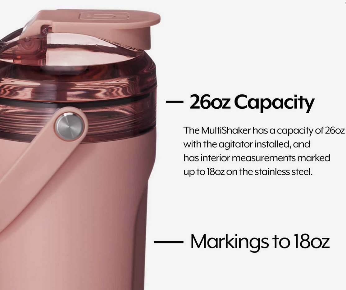BruMate Multishaker 26oz Morning Rose