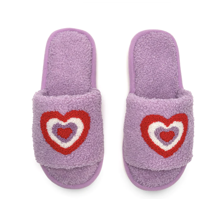 Living Royal Heart Slippers Medium/Large