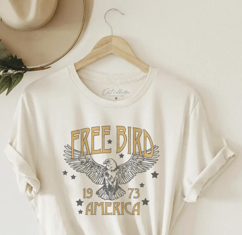 Oat Collective Free Bird America T-Shirt Large
