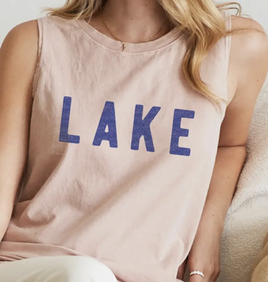 Oat Collective LAKE Tank Top (Soft Pink) Medium Oat Collective LAKE Tank Top (Soft Pink) Medium