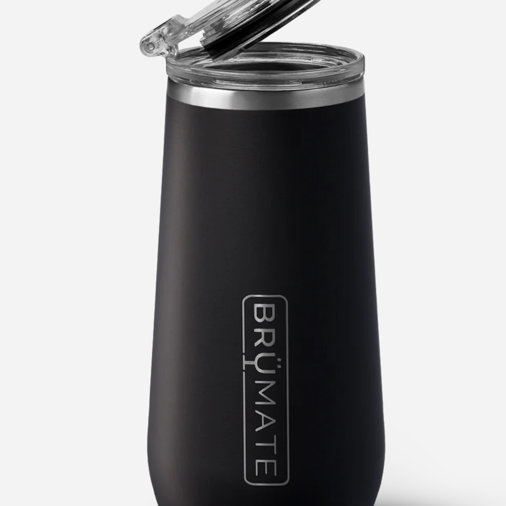 BruMate Champagne Flute 12 Oz Matte Black