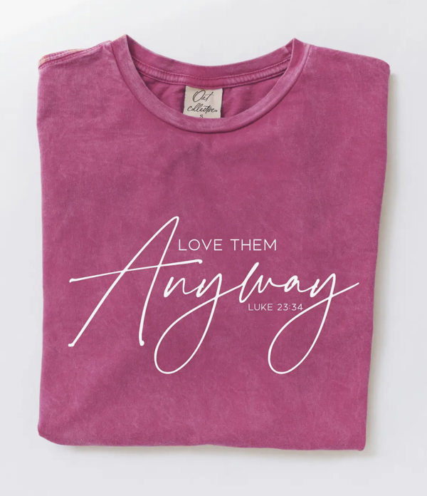 Oat Collective "Love Them Anyway" Fuchsia - Large