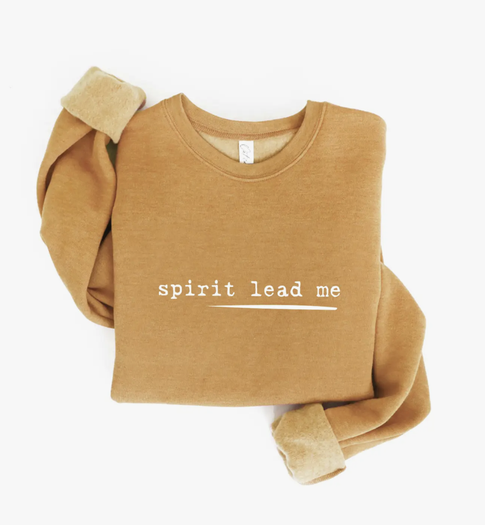 Oat Collective "Spirit Lead Me" Sweatshirt, Mustard - Small