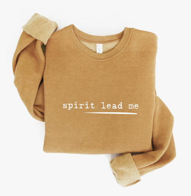 Oat Collective "Spirit Lead Me" Sweatshirt, Mustard - Medium