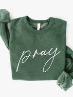 Oat Collective "Pray" Sweatshirt, Forest - XL