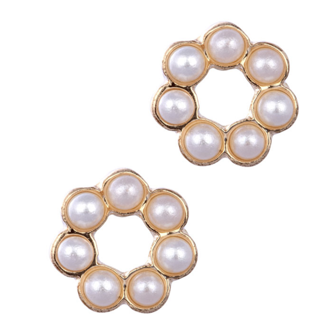 Laura Janelle Pearl Wreath Studs Laura Janelle Pearl Wreath Studs