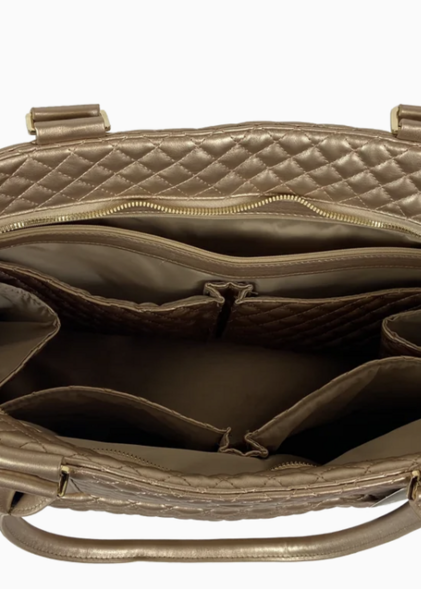 PurseN VIP Travel Tote - Gold Quilted