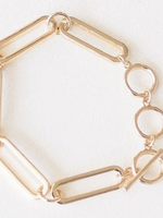 Leslie Curtis Jewelry Patsy - Oval Link 7" Gold