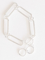 Leslie Curtis Jewelry Patsy - Oval Link 7" Silver