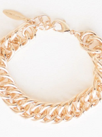 Leslie Curtis Jewelry Dolly - Chunky Bracelet 7" Gold