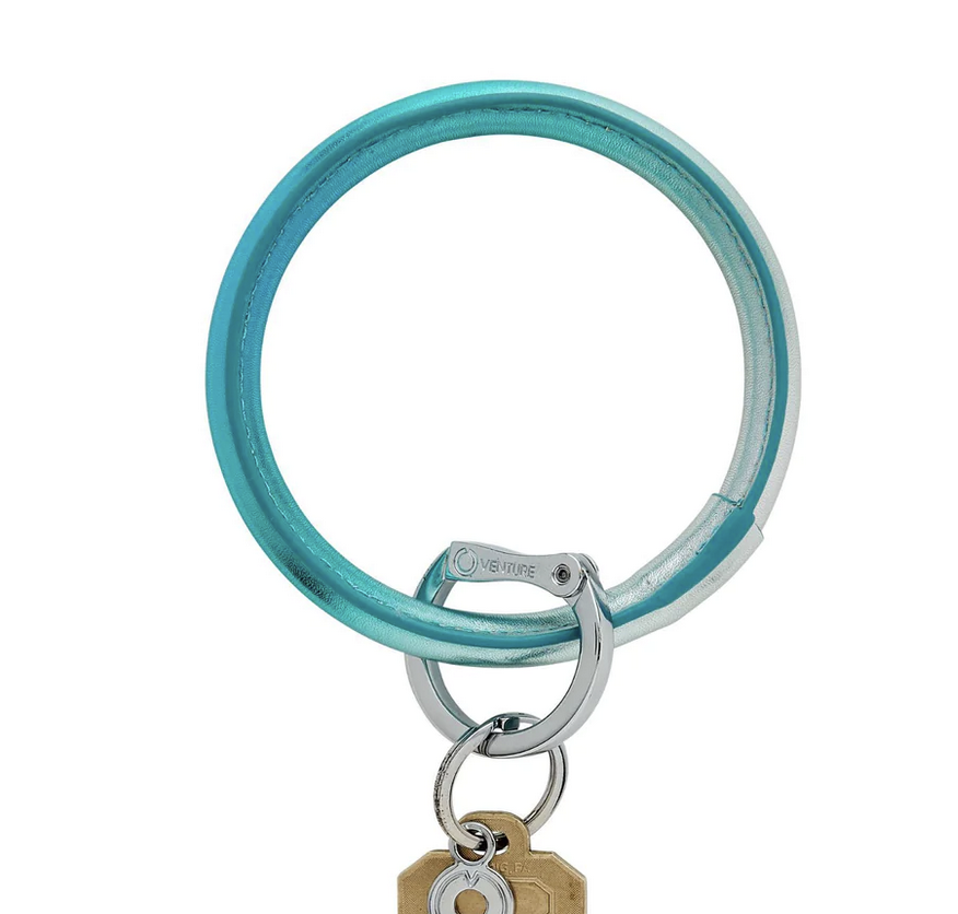 OVENTURE Leather Big O Key Ring - Ombre' On the Rocks