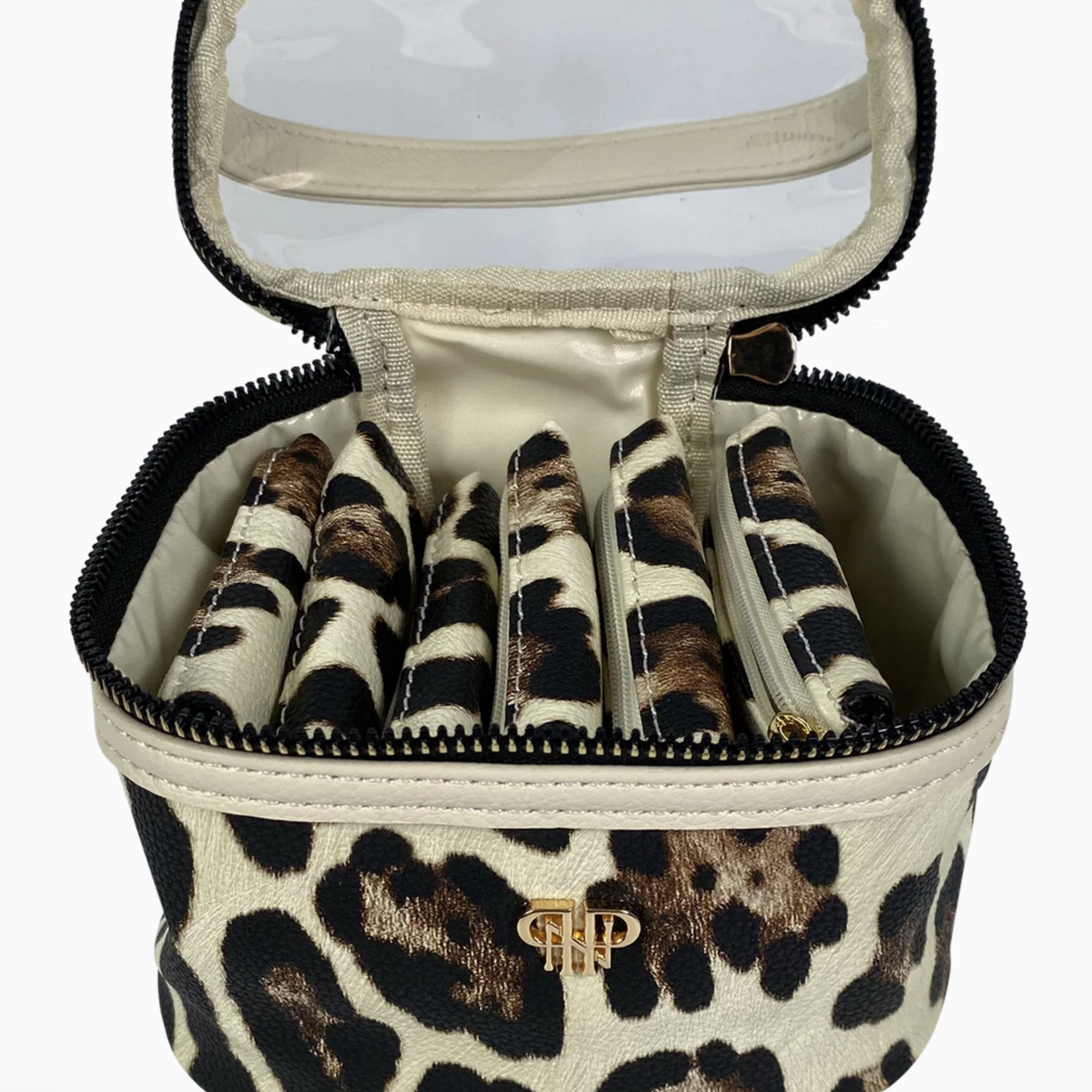 PurseN Getaway Jewelry Case - Cream Leopard