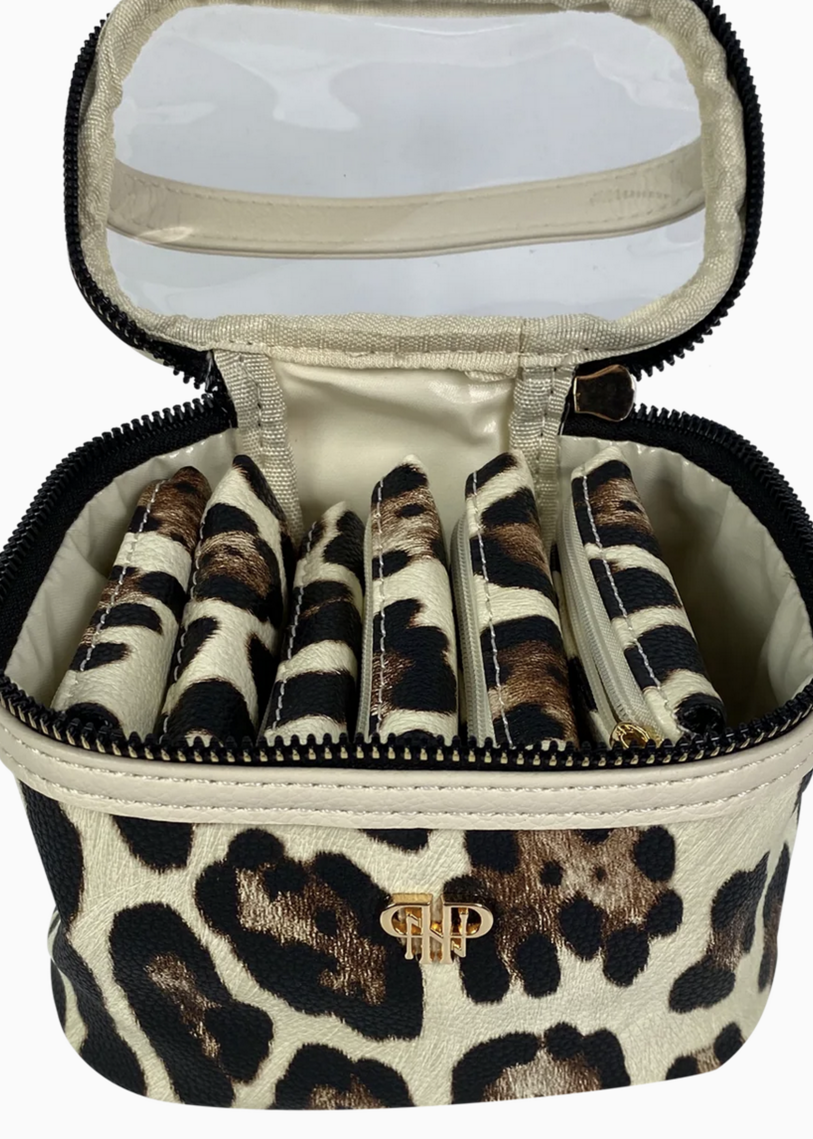 PurseN Getaway Jewelry Case - Cream Leopard