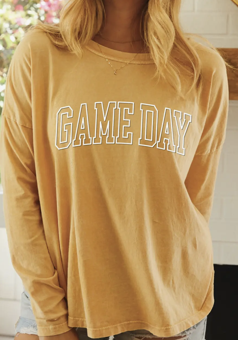 Oat Collective "Game Day" Long Sleeve Shirt - Large